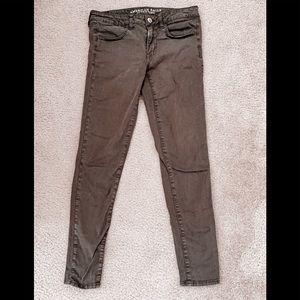 A&E Skinny Cargo Pants - Matcha Green